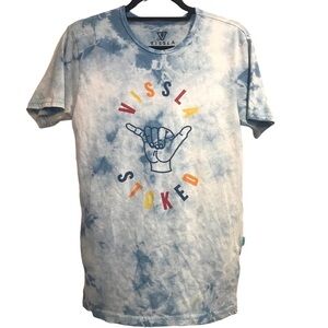 Vissla Stoke Heather Tee Shirt Fitted Mens Size X Large